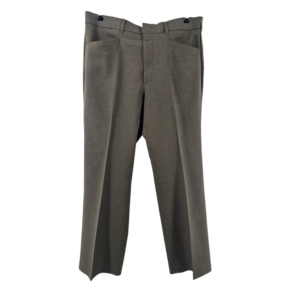 Levi's Action Slacks Mens 35x30 Brown Sta-Prest Vintage Straight Leg Dress Pants